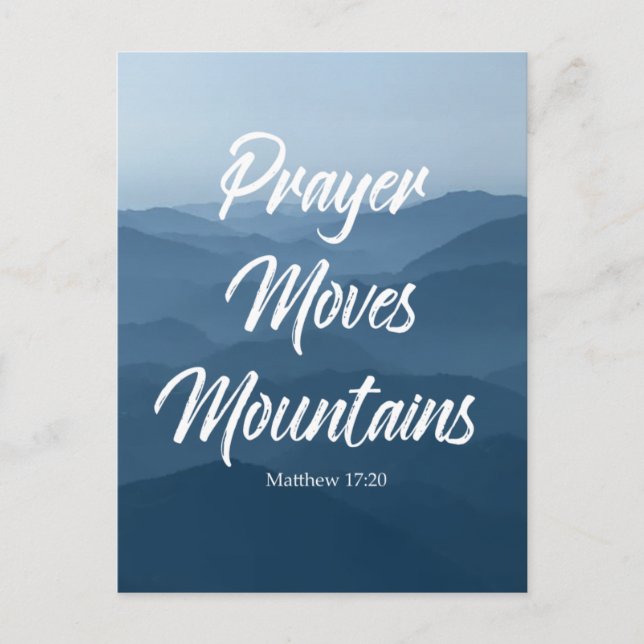 CARTE POSTALE PRAYER MOVES MONTAGNES POSTCARD (Devant)