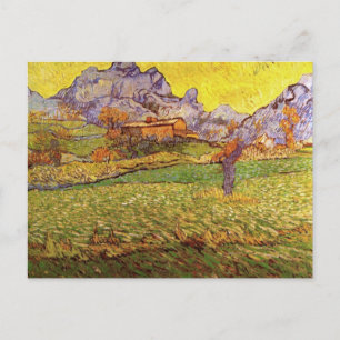 Carte Postale Pré en montagne par Vincent van Gogh