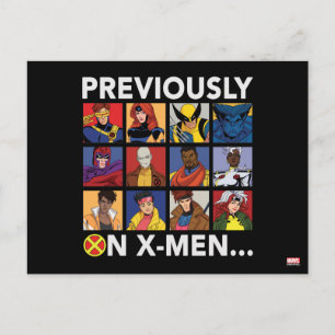 Carte Postale «Précédemment dans X-Men…»