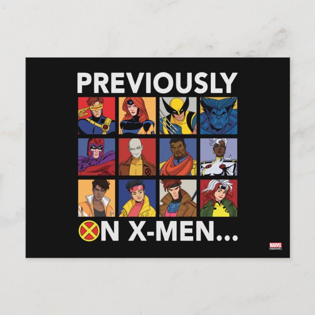 Carte Postale «Précédemment dans X-Men…» (Devant)