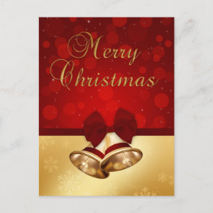 Carte postale Précieuse Golden Christmas Bells