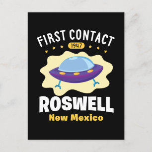 Carte Postale Premier contact Roswell Nouveau Mexique Alien UFO