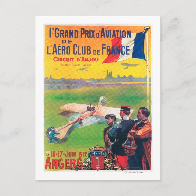 Carte Postale Premier Grand Prix de l'aviation (Devant)