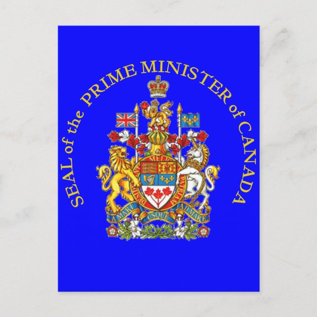 Carte Postale Premier ministre du Canada (Devant)