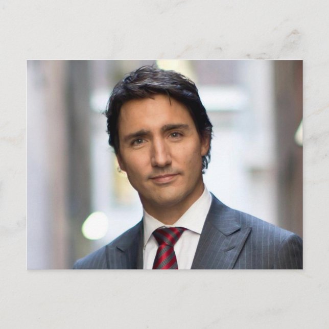 Carte Postale Premier ministre Justin Trudeau 2017 (Devant)