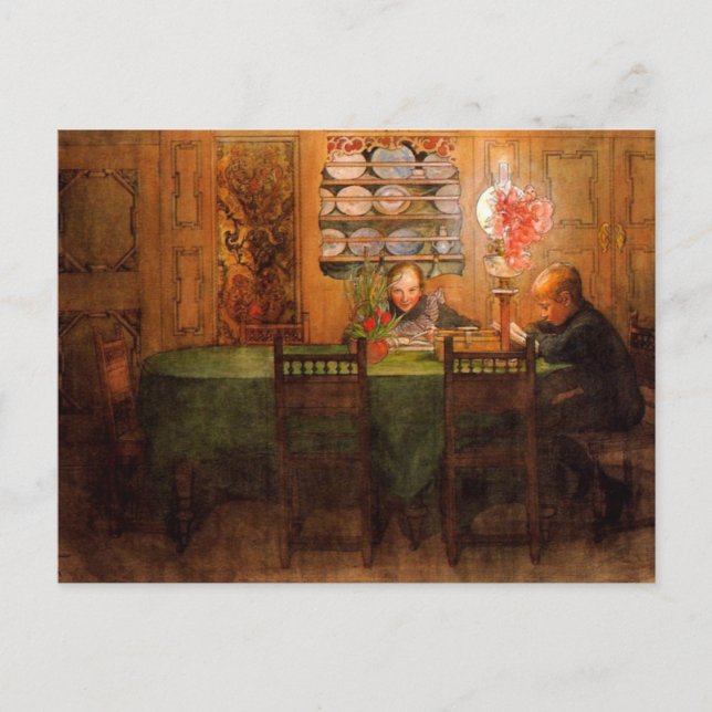 Carte Postale Premier travail à domicile 1898 (Devant)