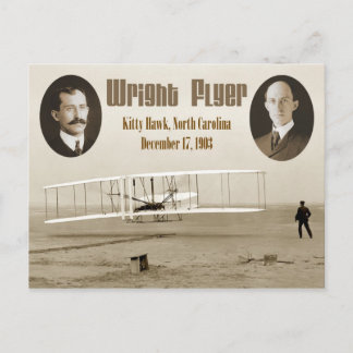 Carte Postale Premier vol du Flyer Wright 1903