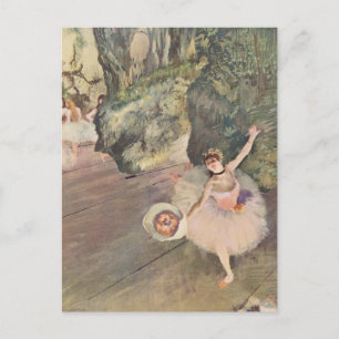 Carte Postale Première Ballerine faisant une révérence Edgar Deg
