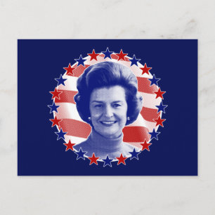 Carte Postale Première dame Betty Ford Stars and Stripes