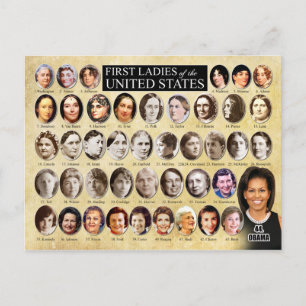 Carte Postale Première dame des États-Unis d'Amérique