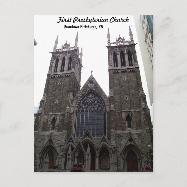 Carte Postale Première église presbytérienne (Devant)