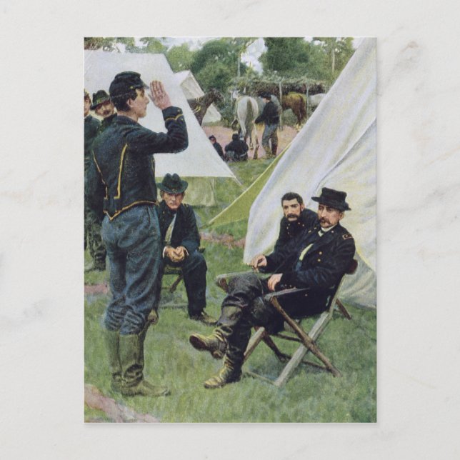 Carte Postale Première entrevue avec Sheridans avec Rowand (Devant)