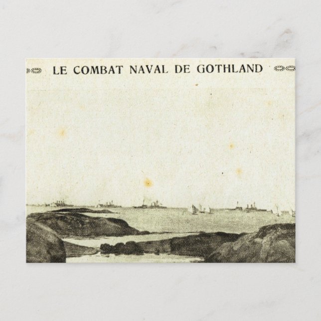 Carte Postale Première Guerre mondiale, bataille de Jutland (Devant)