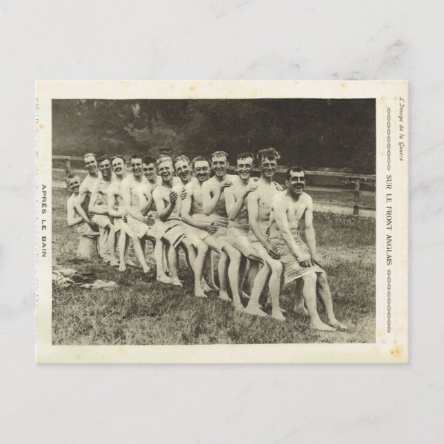 Carte Postale Première Guerre mondiale, soldats britanniques apr (Devant)