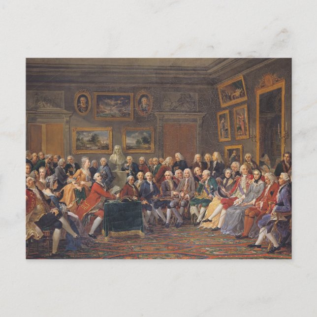 Carte Postale Première lecture à Mme (Devant)