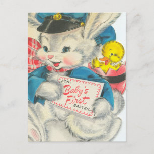 Carte Postale Première Pâques du bébé adorable