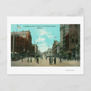 Carte Postale Première vue de l'avenue Pioneer