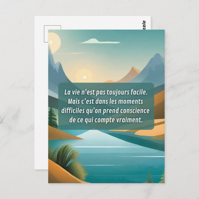 Carte Postale Prends soin de toi (Devant / Derrière)