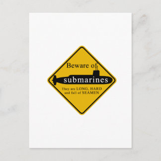 Carte Postale Prenez garde des sous-marins