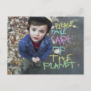 Carte Postale Prenez soin de la Terre