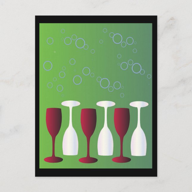 Carte Postale Prenez un verre de vin ! (Devant)