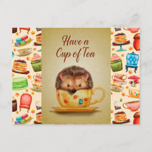 Carte Postale Prenez Une Tasse De Thé
