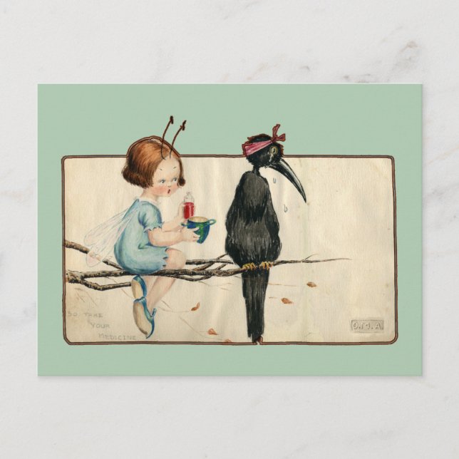 Carte Postale Prenez votre médecine (Devant)