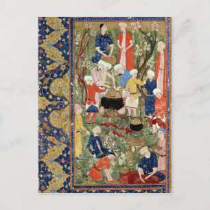 Carte Postale Préparation d'un repas