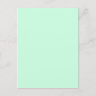 Carte Postale préppy couleur printemps pastel de mer vert menthe