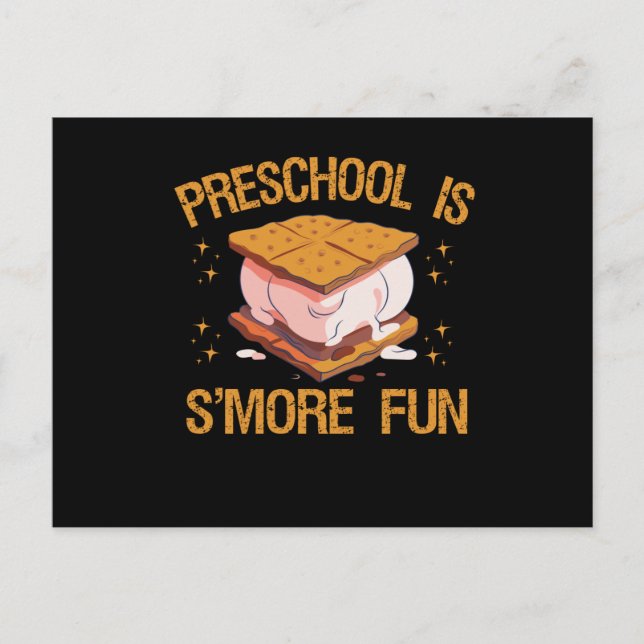 Carte Postale Préscolaire est S'more Amusant Amusant Automne en  (Devant)