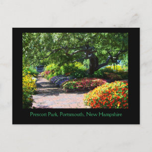 Carte Postale Prescott Park Gardens, Portsmouth, NH Postcard