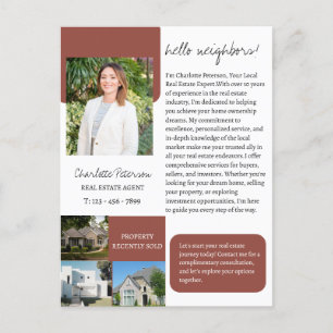 Carte Postale Présentation d'agent immobilier
