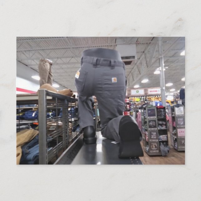 Carte Postale Présentoir de magasin bizarre (Devant)