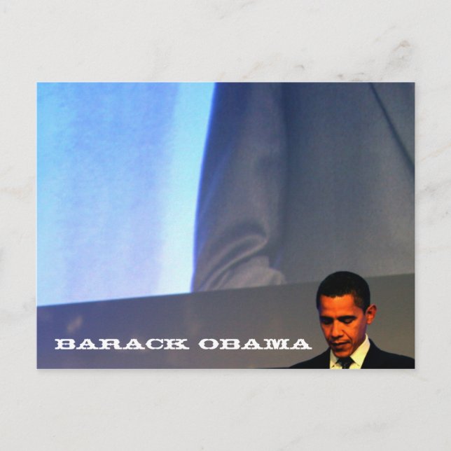 Carte Postale Président Barack Obama - Personnalisable (Devant)