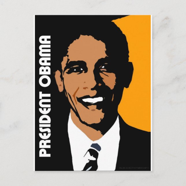 Carte Postale Président Obama (Devant)