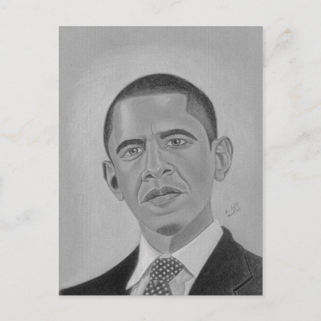Carte Postale Président Obama (Devant)