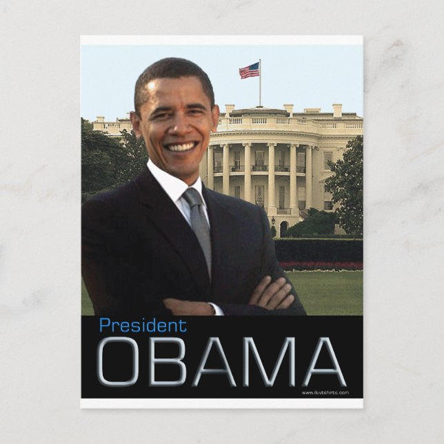 Carte Postale Président Obama (Devant)