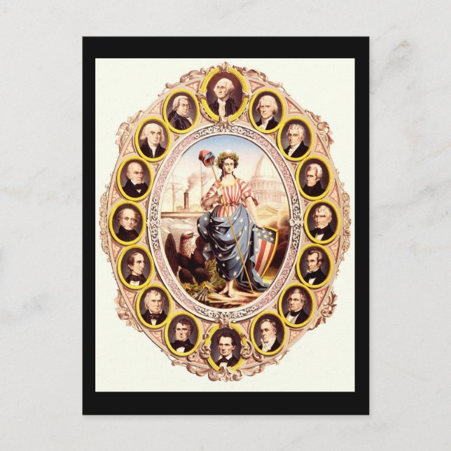 Carte Postale Présidents des États-Unis (Devant)