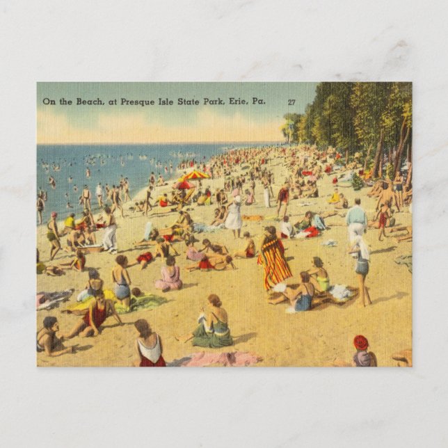 Carte Postale Presque Isle State Park, Erie, Pennsylvanie (Devant)