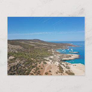 Carte Postale presqu'île d'Akamas et lagon bleu Paphos, Chypre