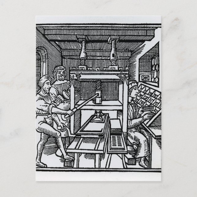 Carte Postale Presse à imprimer (Devant)