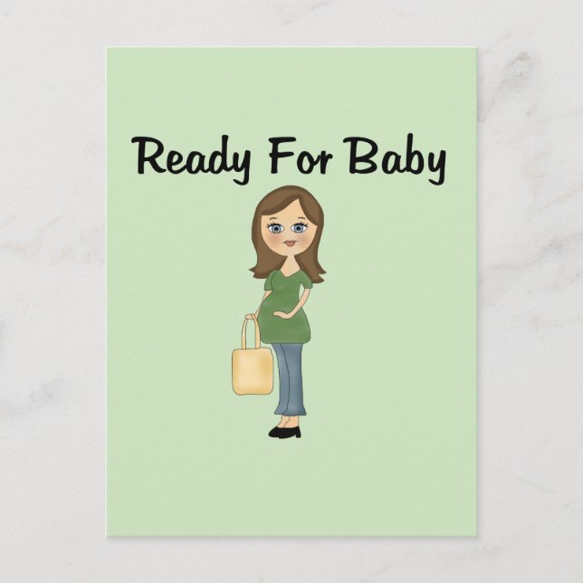Carte Postale Prêt pour bébé (Devant)