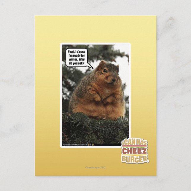 Carte Postale Prêt pour l'hiver (Devant)