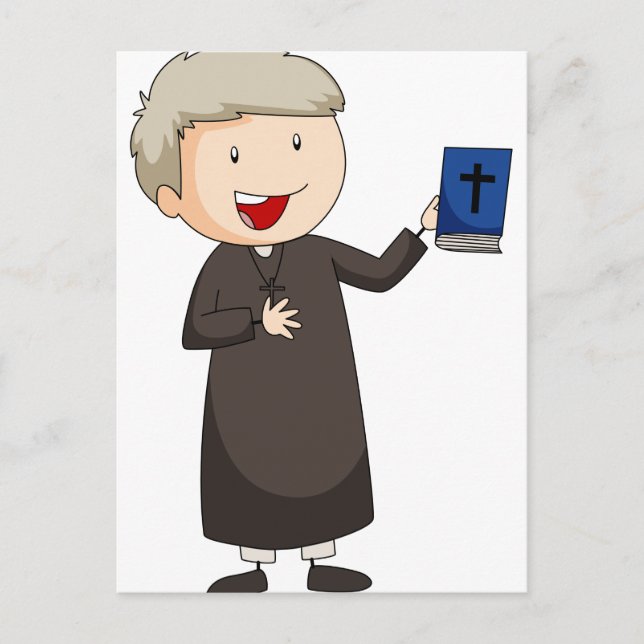 Carte Postale Prêtre (Devant)