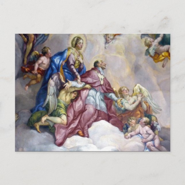 Carte Postale prêtre de fresque (Devant)