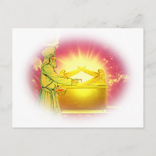 Carte Postale Prêtre élevé appliquant du sang