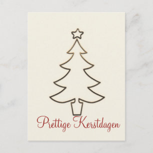 Carte Postale Prettige Kerstdagen