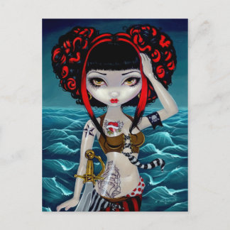 Carte postale "Pretty Pirate Polly"