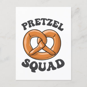 Carte Postale Pretzel Squad Funny Oktoberfest Pretzel Lover Germ
