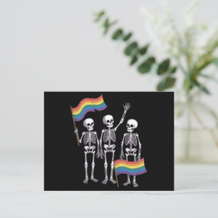 Carte Postale Pride Droits LGBT Lesbian Gay Ally LGBTQ Trans